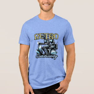 En Tri-matière T-shirt Bella+Canvas, blanc, S adulte