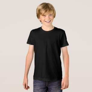 En Tri-matière T-shirt Bella+Canvas Jeunes, noir solide,