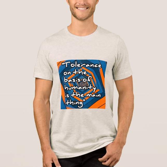 En Tri-matière T-shirt Bella+Canvas, noir solide trible (Recto)