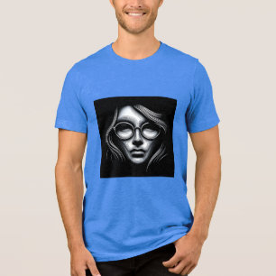 En Tri-matière T-shirt Bella+Canvas, noir solide trible