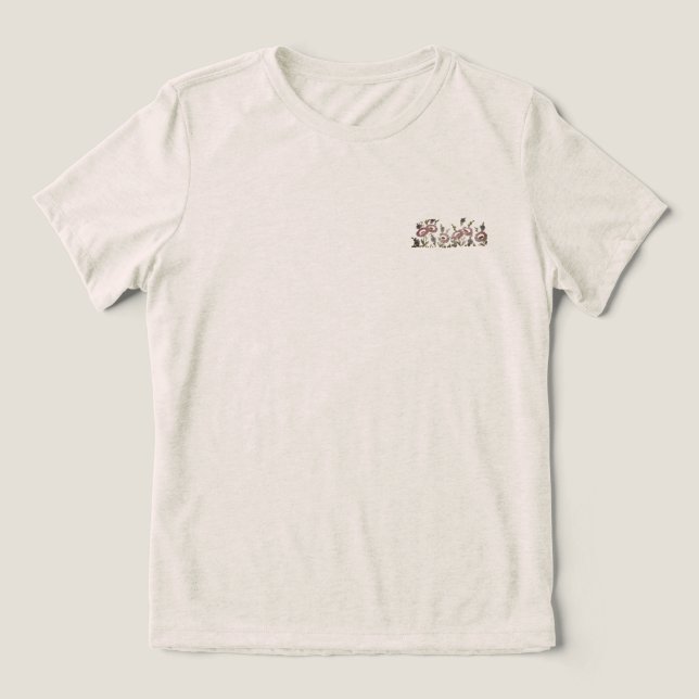 En Tri-matière T-Shirt Bella femme design de style de fleurs (Design Recto)