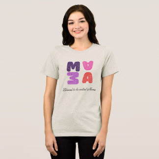 En Tri-matière T-shirt 'Bénie d'être appelée Maman'