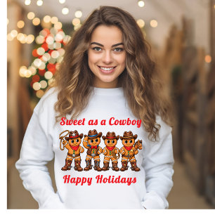 En Tri-matière T-Shirt Biscuits au Gingembre Cowboy de Noël