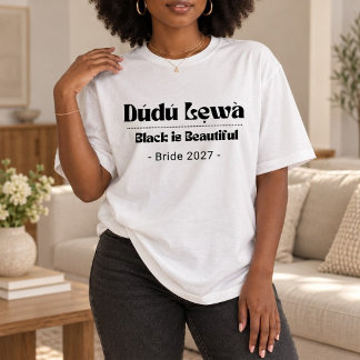 En Tri-matière T-Shirt Black Is Beautiful — Cadeau pour Elle