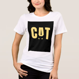 En Tri-matière T-shirt blanc à demi-manches pour femmes avec emoj