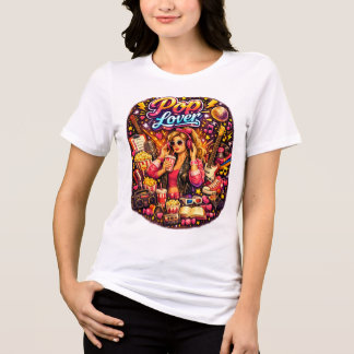 En Tri-matière T-shirt blanc pour femmes