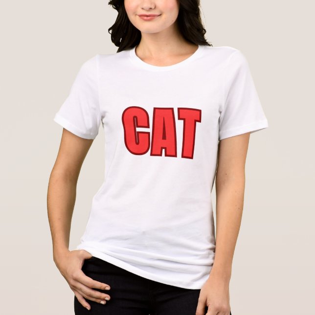 En Tri-matière T-shirt blanc pour filles (Recto)