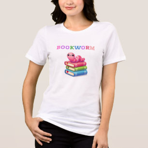 En Tri-matière T-shirt Blissful Bookworm