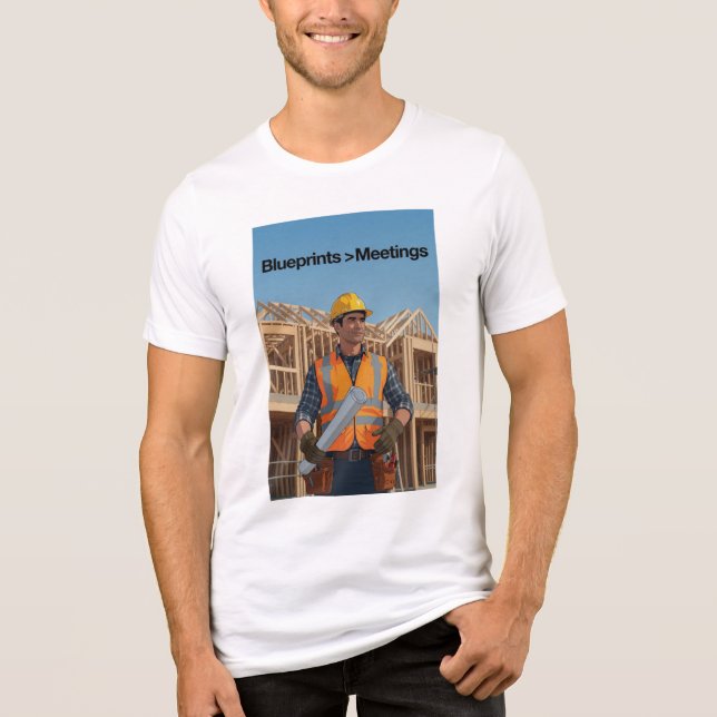 En Tri-matière T-shirt Blueprints>Réunions (Recto)