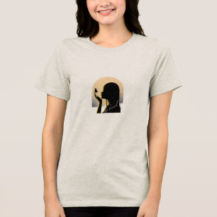 En Tri-matière T-shirt bohème « Sois gentil » – Graphique à messa