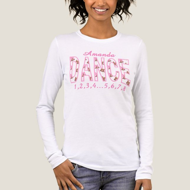 En Tri-matière T-shirt Boots and Bows de danse (Recto)
