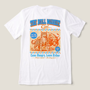 En Tri-matière T-shirt Bull Market Chat - Investisseur du Marché 