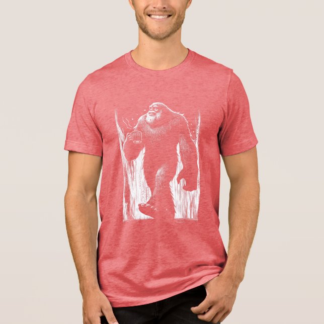 En Tri-matière T-shirt café Sippin Sasquatch (Recto)