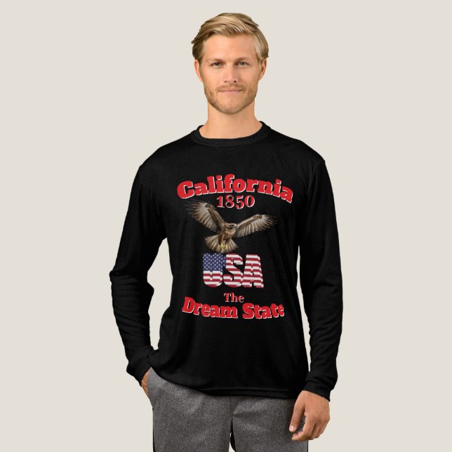 En Tri-matière T-Shirt California 1850 (Recto complet)