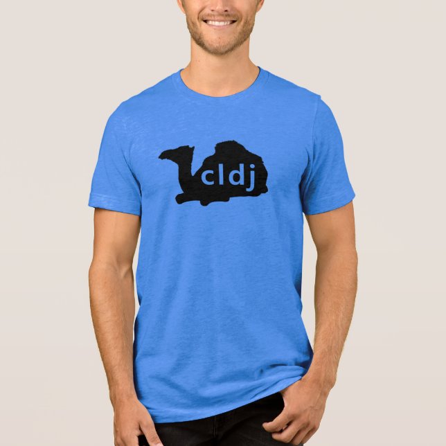 En Tri-matière T-shirt Camel Tri-Blend Unisex (Recto)