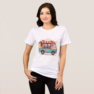 En Tri-matière T-Shirt Camion de Café