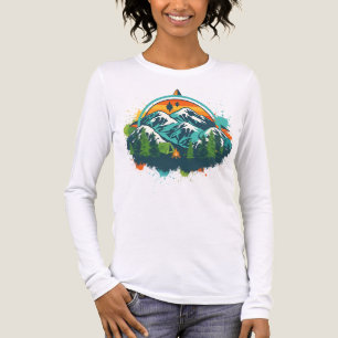En Tri-matière T-Shirt Camping de montagne - Retro Compass Advent
