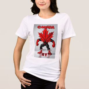 En Tri-matière T-shirt Canada FAFO pour femmes