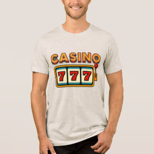 En Tri-matière T-shirt Casino 777 Machine à Sous