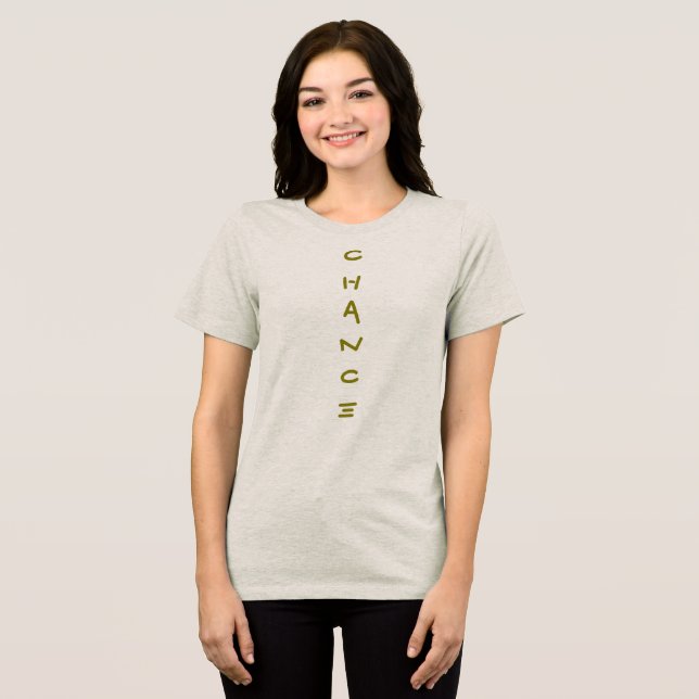 En Tri-matière T-shirt Chance (Recto plein)