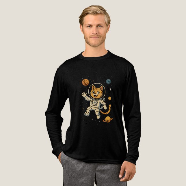 En Tri-matière T-shirt chat (Recto complet)