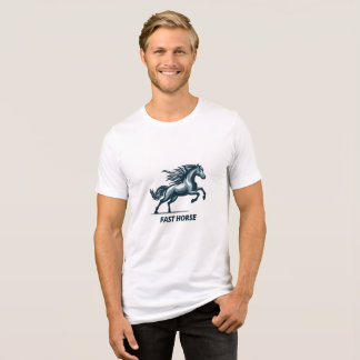 En Tri-matière T-shirt Cheval Rapide
