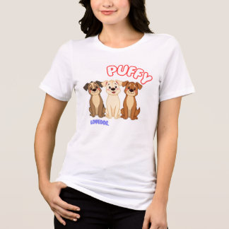 En Tri-matière T-shirt chien