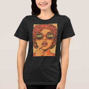 En Tri-matière T-shirt citation lunettes de soleil femme rétro sa