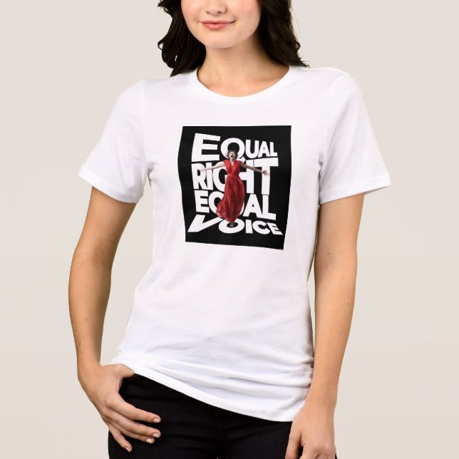 En Tri-matière T-shirt classique à voix droite égale (Recto)