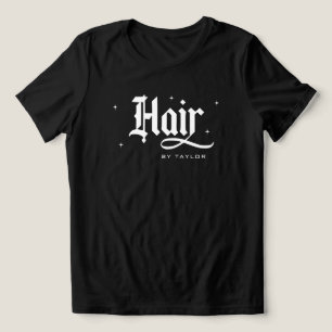 En Tri-matière T-Shirt Coiffeur Personnalisé pour Salon de Coiffu