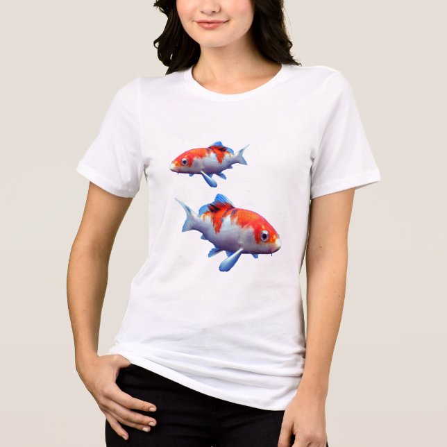 En Tri-matière T-shirt couleur poisson rouge (Recto)