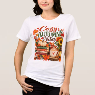 En Tri-matière T-Shirt Cozy Autumn Vibes Automne