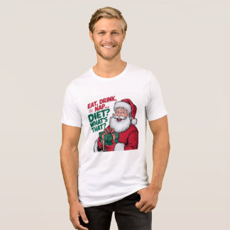 En Tri-matière T-Shirt Cozy Eat Drink Nap Santa Noël