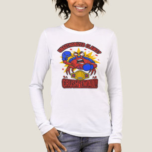 En Tri-matière T-Shirt Crustacés Non Autorisés Écrasent Tout