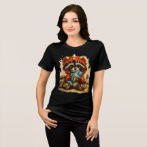 T-shirt Cute Dino Raccoon – Cadeau d'animal amusan