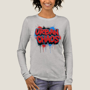 En Tri-matière T-shirt d'art de rue graffiti Urban Chaos