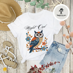 En Tri-matière T-shirt d'art populaire Night Owl - T-shirt unique