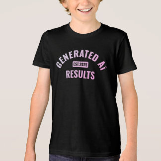 En Tri-matière T-shirt d'art texte avec design simple et propre