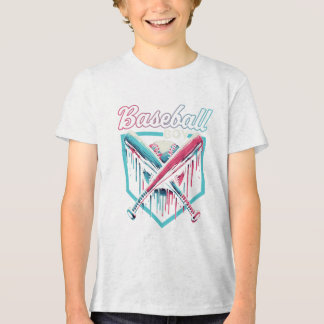En Tri-matière T-Shirt de baseball garàon tendance avec bouclier 