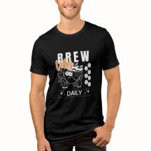 T-Shirt de café retro quotidien de brasserie Vibes