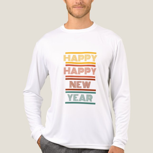 En Tri-matière T-Shirt de célébration de la nouvelle année 2026 (Recto)