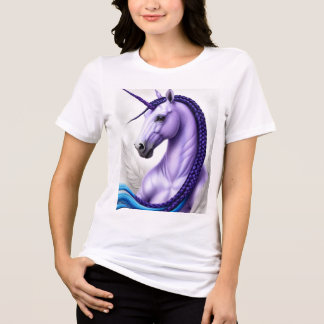 EN TRI-MATIÈRE T-SHIRT DE CONCEPTION UNICORN