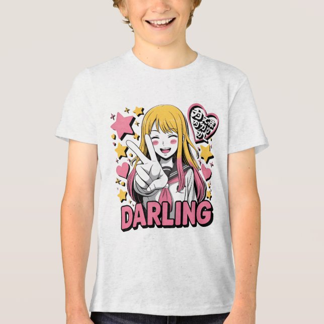 En Tri-matière T-Shirt de cosplay mignon (Recto)