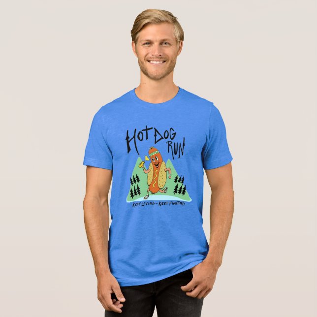 En Tri-matière T-Shirt de course hotdog (Recto plein)
