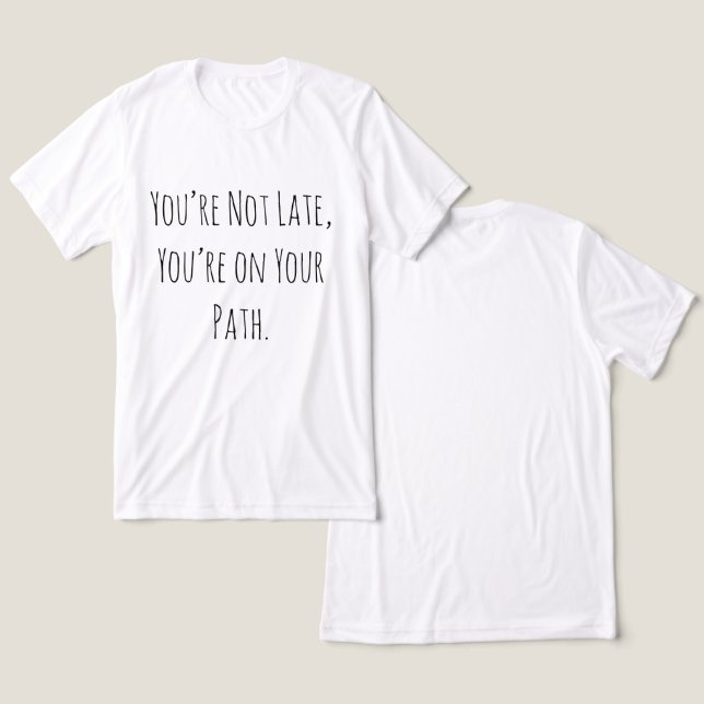 En Tri-matière T-shirt de croissance inspirante (Design Recto & Verso)