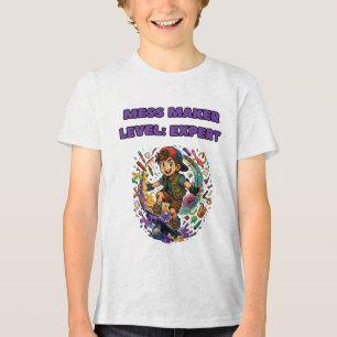 En Tri-matière T-shirt de garçons marrant