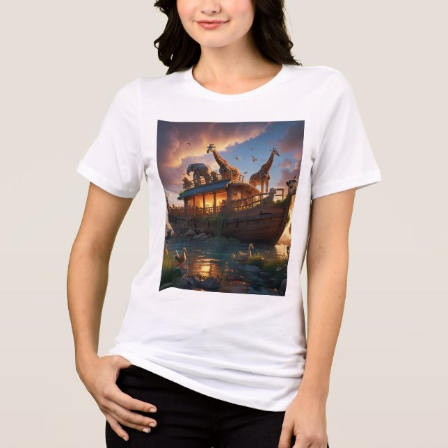 En Tri-matière T-shirt de l’Arche de Noé (Recto)