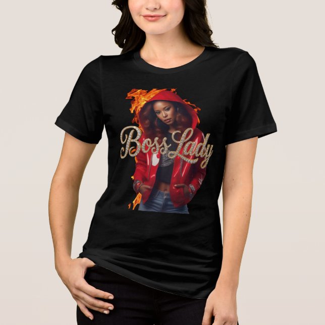 En Tri-matière T-Shirt de la patronne (Recto)