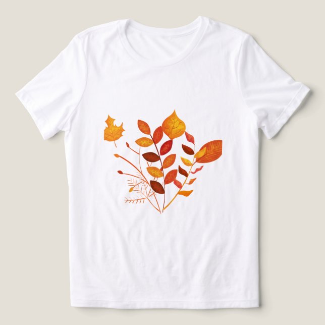 En Tri-matière T-shirt de la saison d'automne (Design Recto)