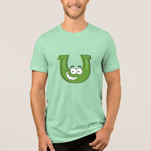 En Tri-matière T-shirt de lancer de fer à cheval Bella-Canvas